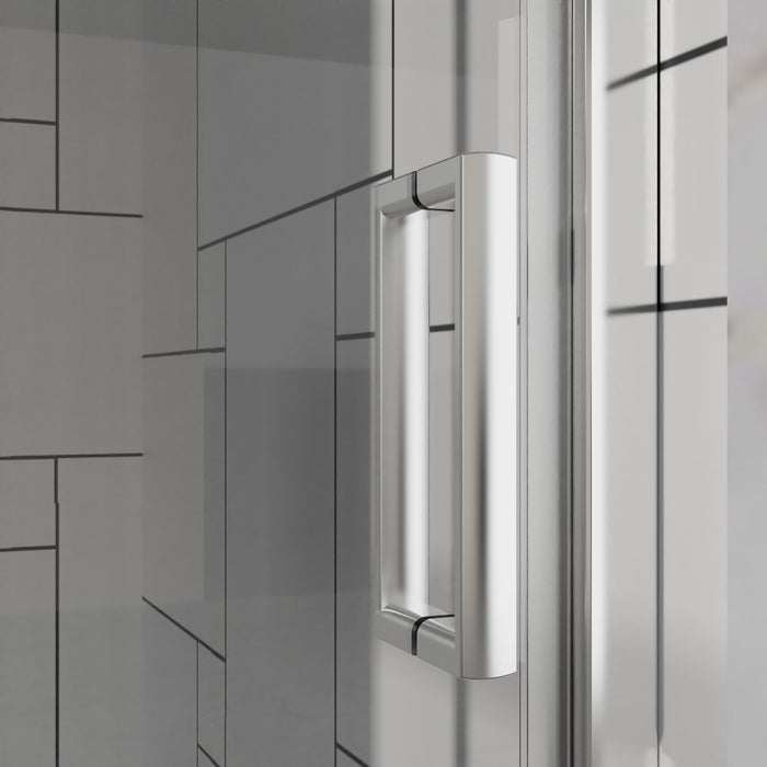Frameless Bi Fold Shower Doors 30" W X 72" H - Chrome