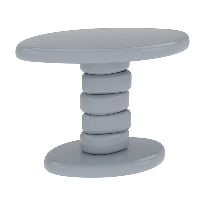 Stacked Cobblestone End Table