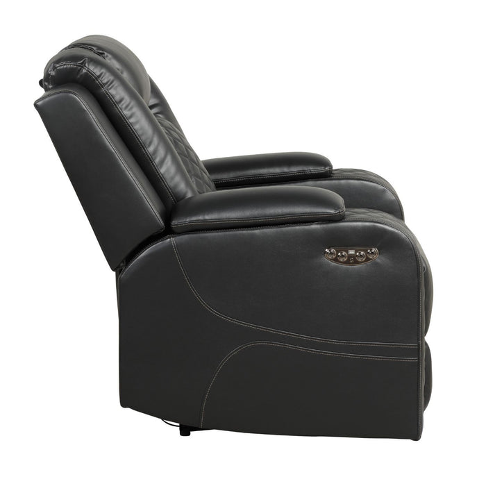 Benz - LED & Power Recliner Chair With Adjustable Headrest