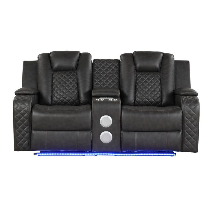 Benz - LED & Power Recliner With Adjustable Headrests And Ambient LED Lighting