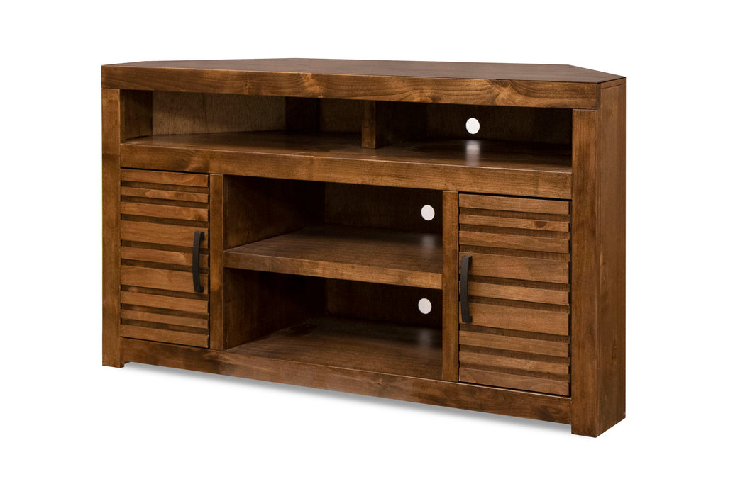 Corner TV Console - Brown