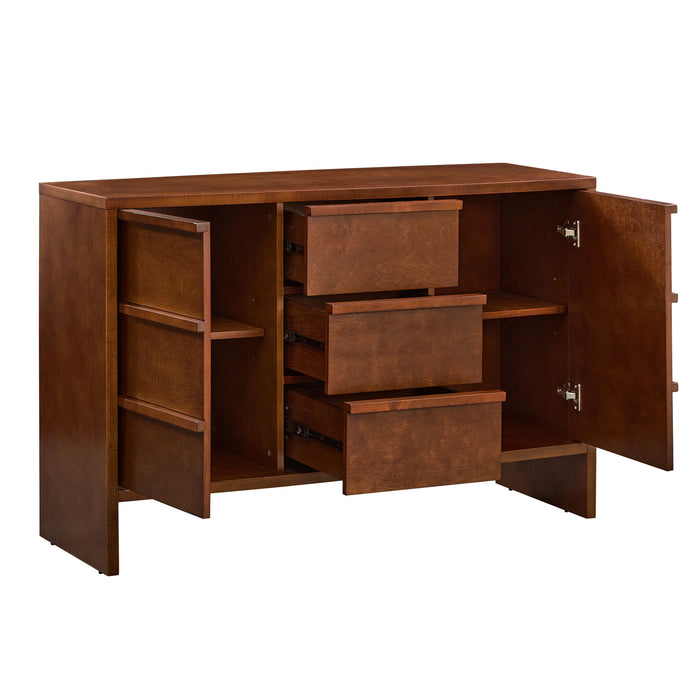 Sideboard Buffet Cabinet With Storage, 2 Doors 3 Drawers