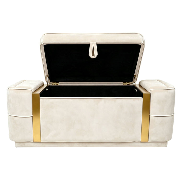 Storage Bench Upholstered Ottoman Bed End Bench With Lift Top Storage