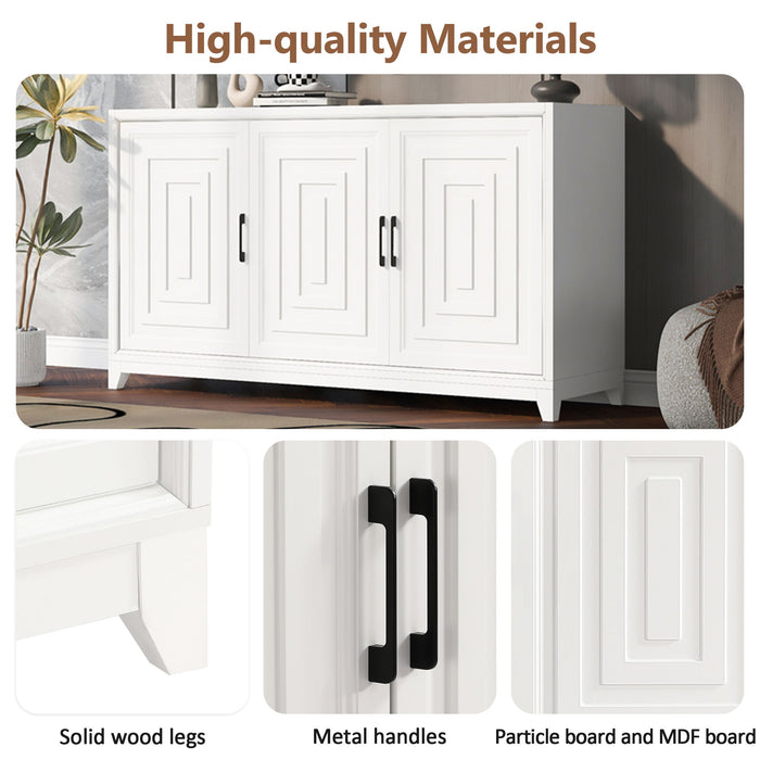 TV Stand, Media Console Cabinet With 2 Spacious Storage Space