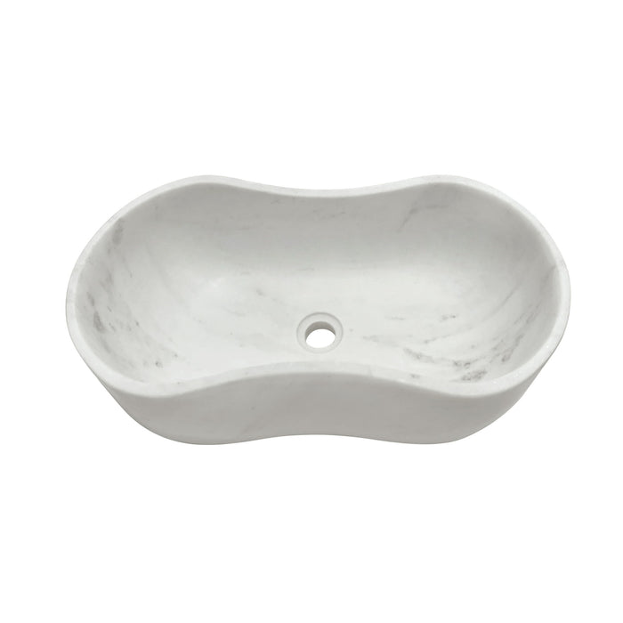 Bathroom Vessel Sink With Wavy Design