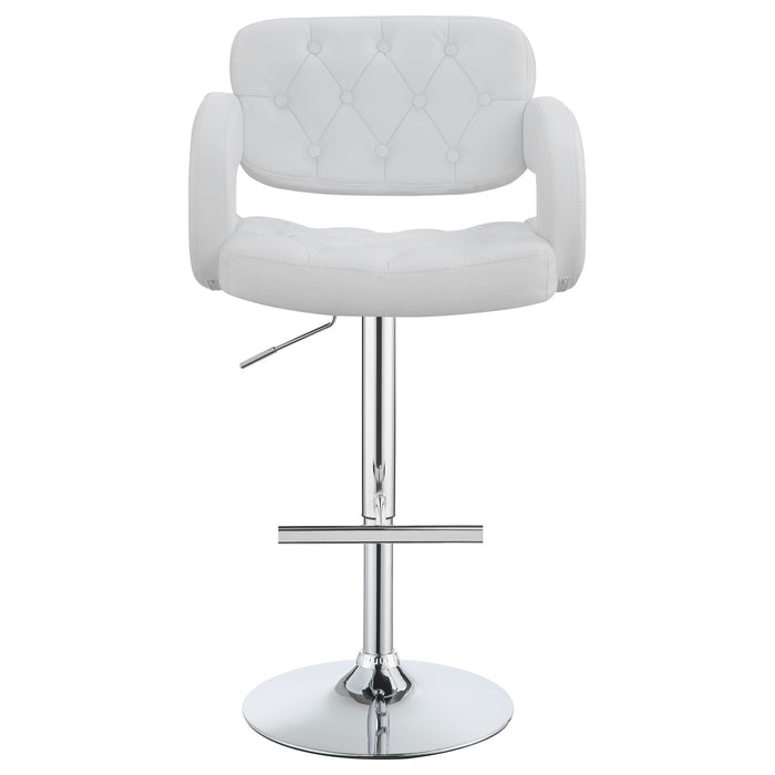 Adjustable Bar Stool With Upholstery