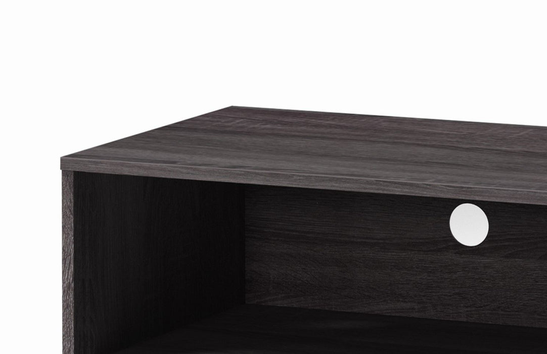 Amidon - TV Stand, With 2 Storage Shelves And 1 Cabinet