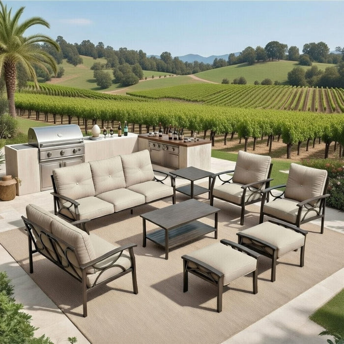 Patio Furniture Set & Coffee Table For Backyard