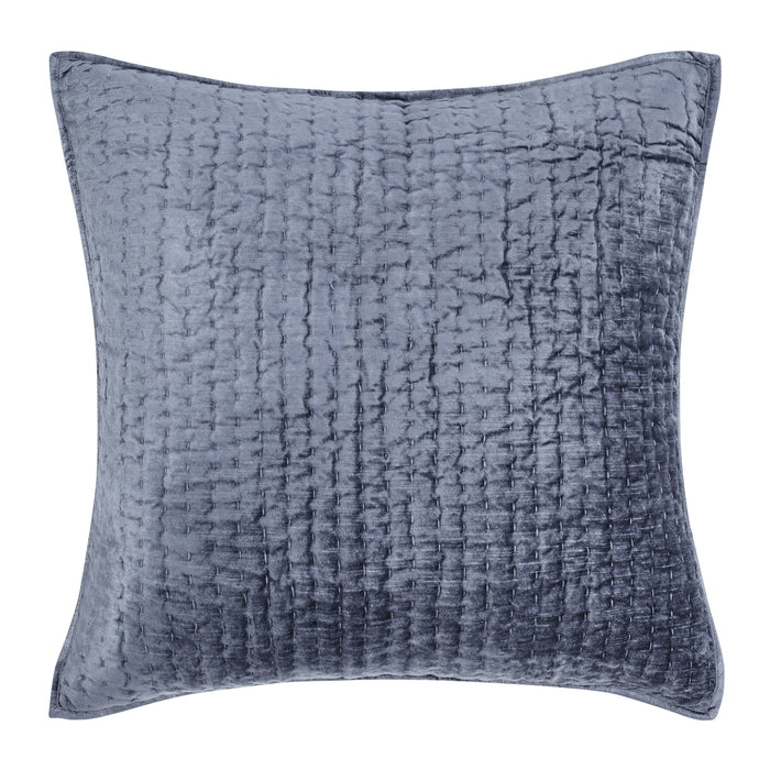 Bari - Velvet Quilt - Sea Fog