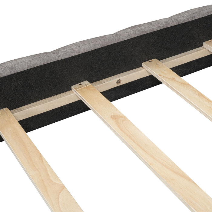 Elegant Design Upholstered Platform Bed