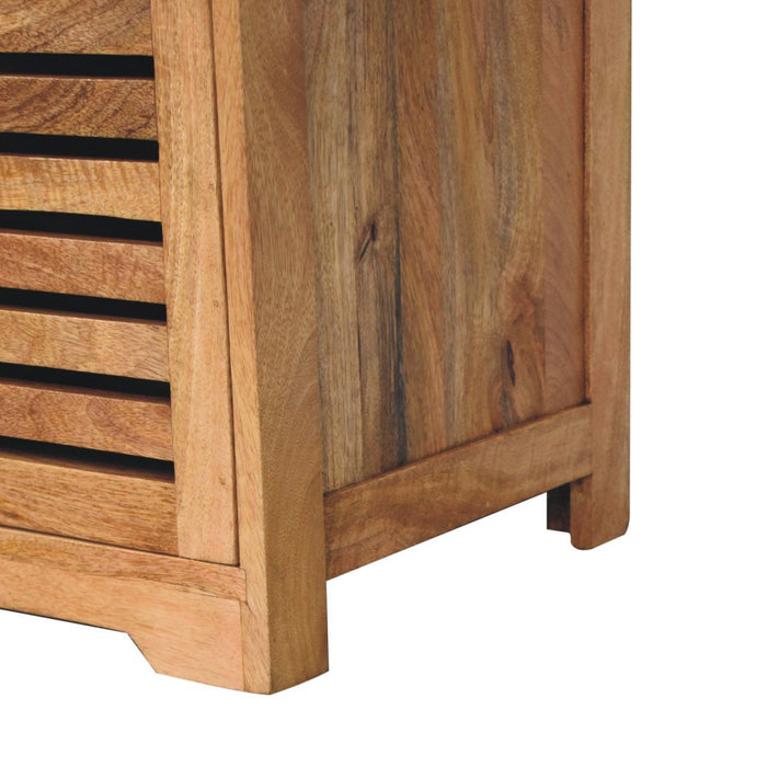 Shutter Shoe Bench, 3 Drawer - Oak