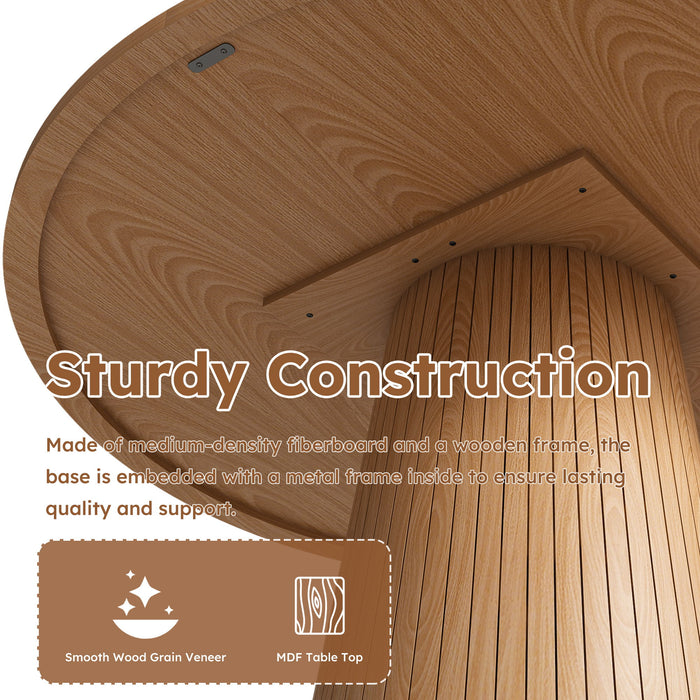 Round Dining Table With Strip Base
