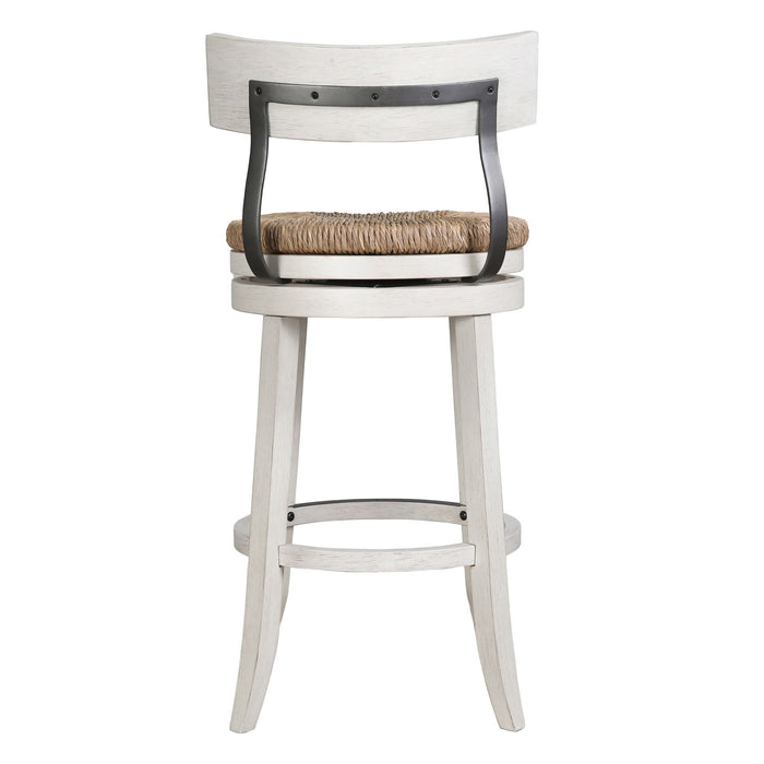Stool With Natural Seagrass Seat