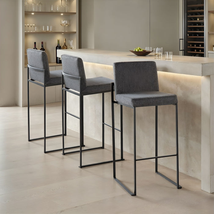 Fuji - Contemporary High Back Barstool Elegant Design