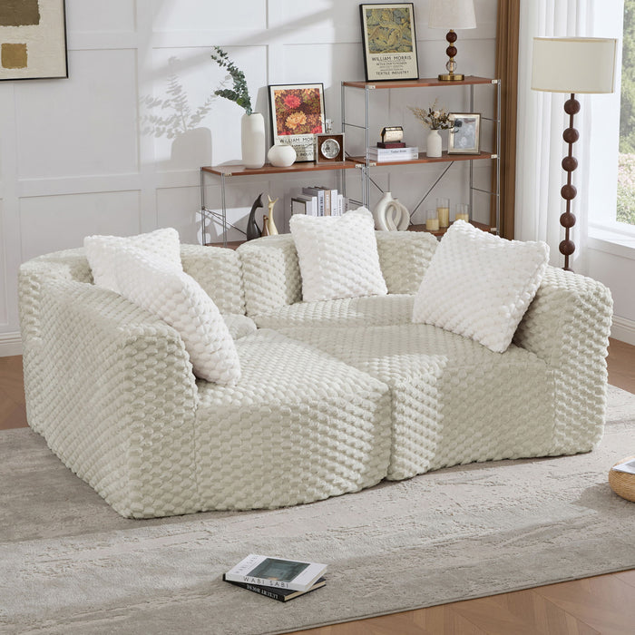 Modular Sectional Sofa With Free Combination Design