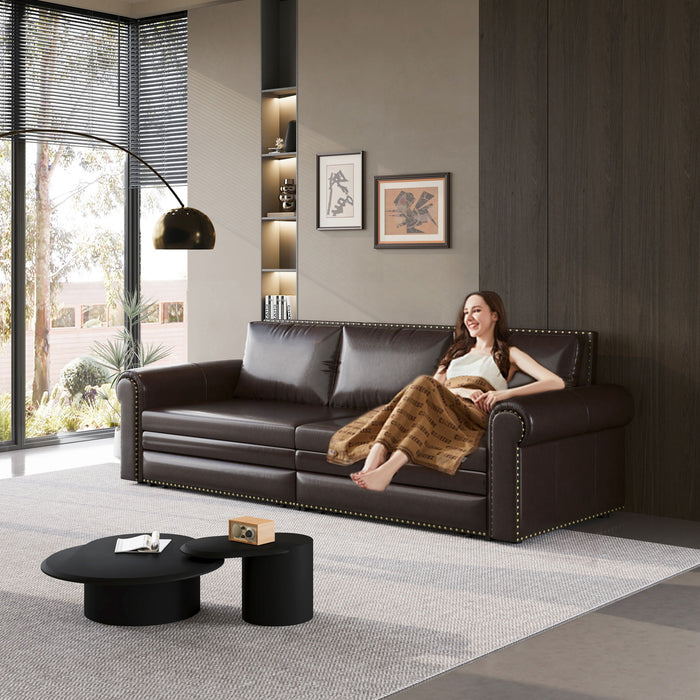 Chesterfield Sofa & Pull Out Bed