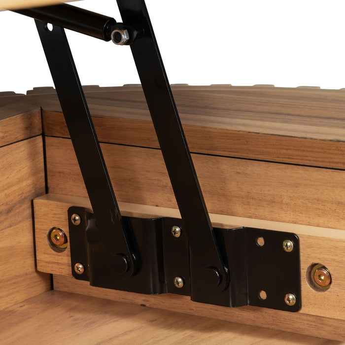 Round Lift Top Coffee Table With Hidden Storage For Living Room