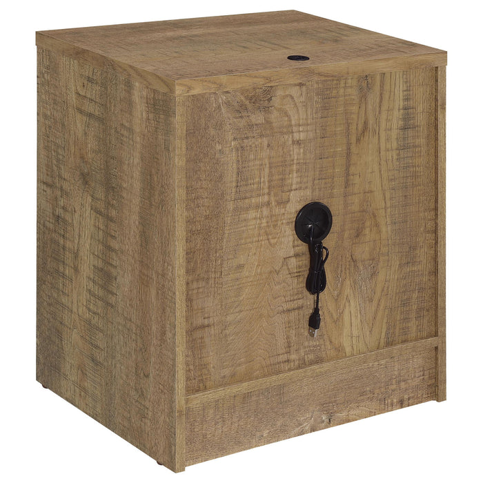 Geary - 2 Drawer Nightstand With LED Lights And USB Charging Ports