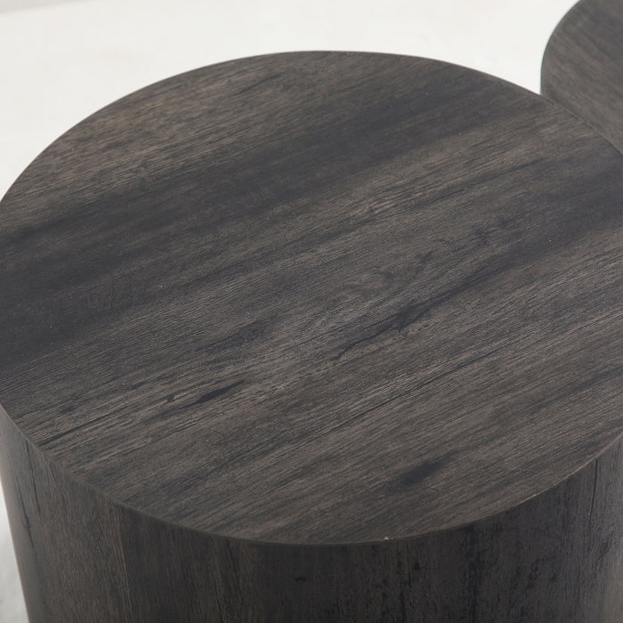 Modern Round Nesting Coffee Table (Set of 2)