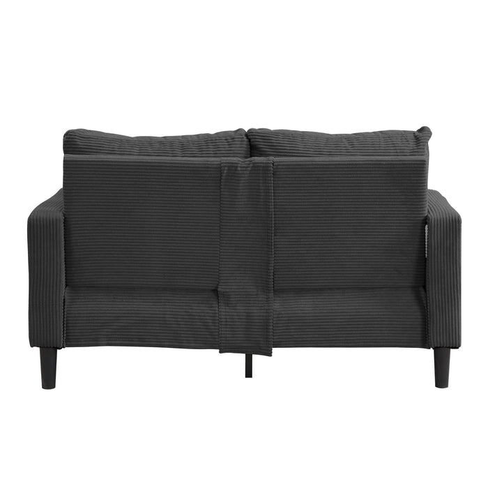 Modern Upholstered Loveseat Sofa, High Resilience