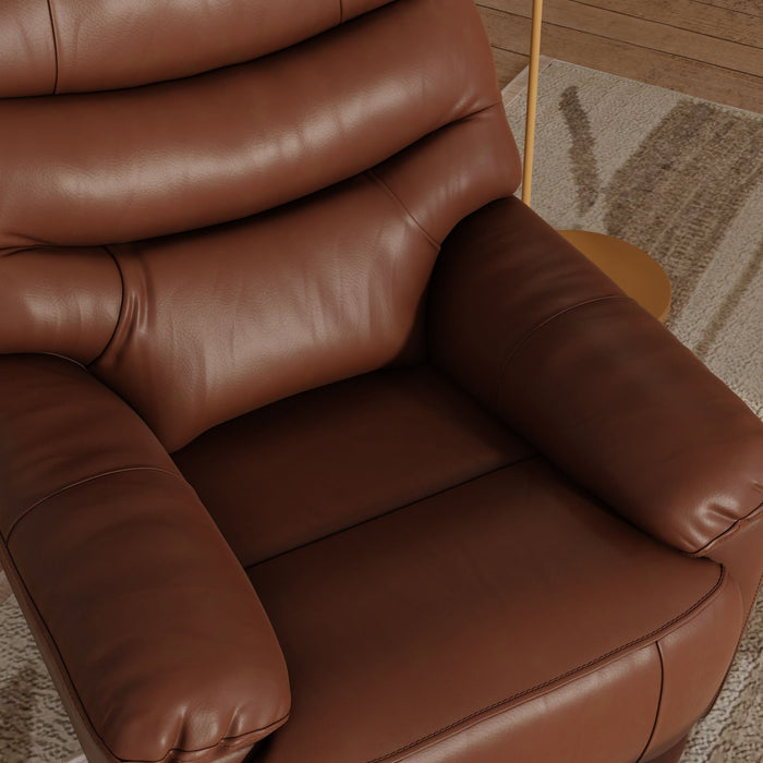 Oslo Antelope - Swivel Glider Recliner With Manual Footrest