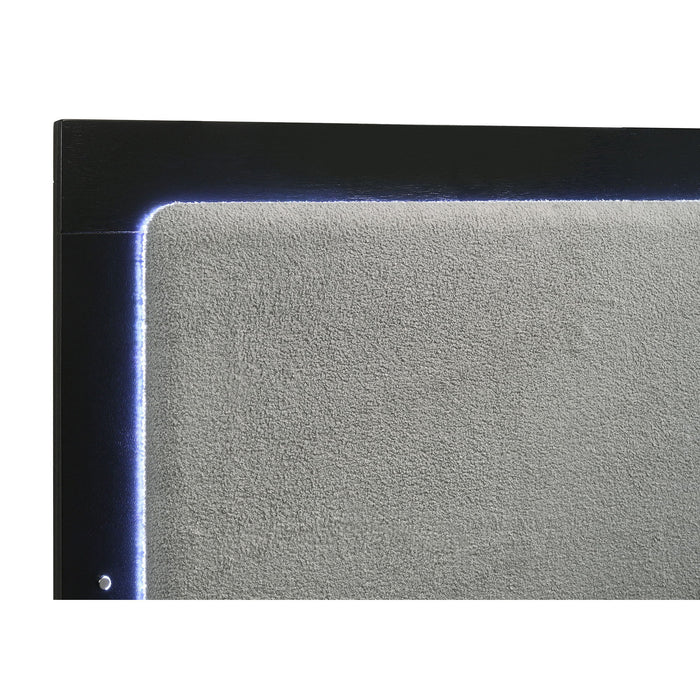 Sophia - Panel Bed With LED Headboard