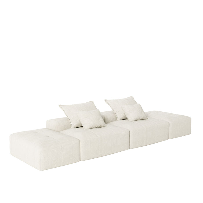 Modern Oversized Diy Combination Modular Sectional Sofa With Pillows