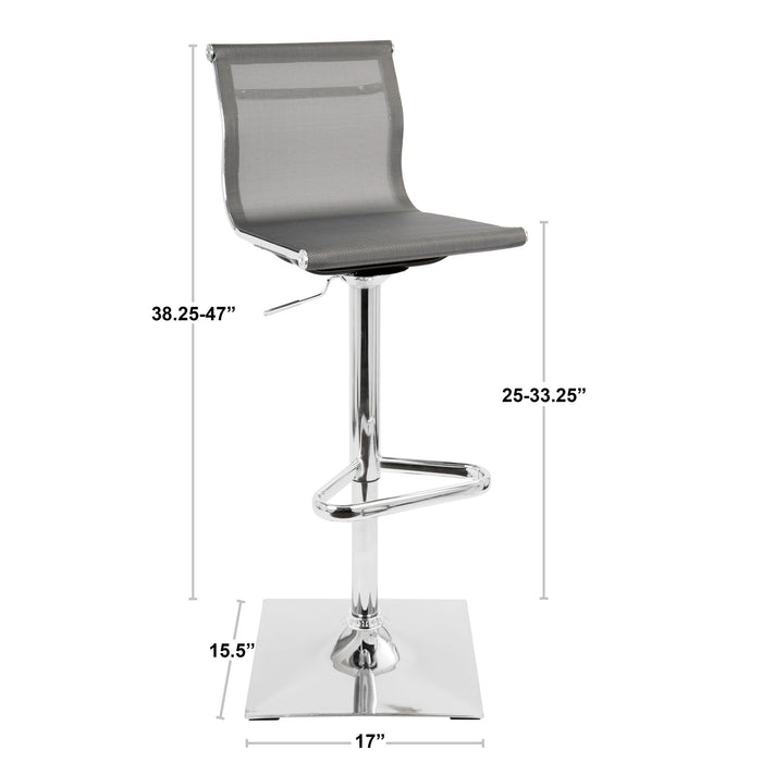 Mirage - Contemporary Adjustable Barstool With Swivel