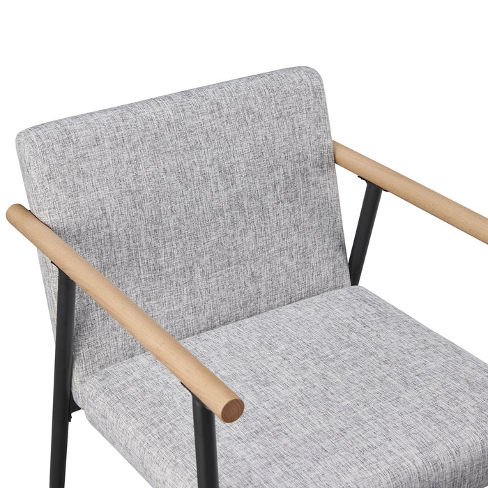 Modern Dining Chair With Iron Frame (Set of 2)