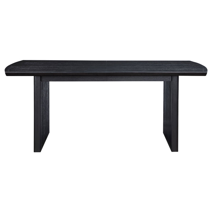 Mason - Removable Extension Leaf Dining Table - Black