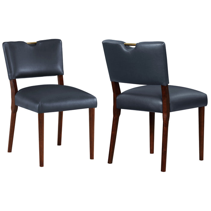 Bryson Retro Modern Dining Chair (Set of 2) - Dark Navy
