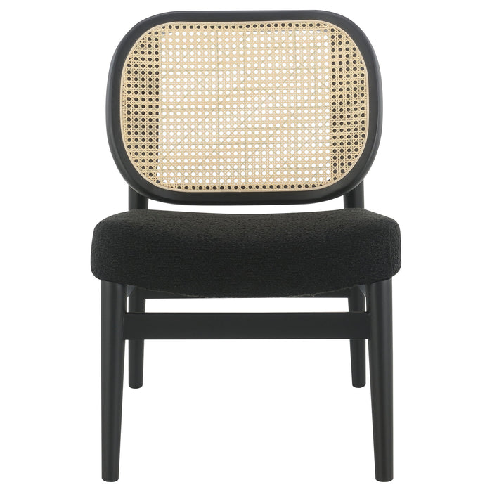 Quinne - Accent Chair With Padded Seat - Black