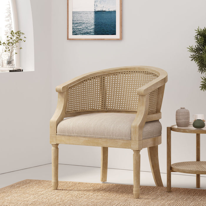 Curved Backrest Accent Chair