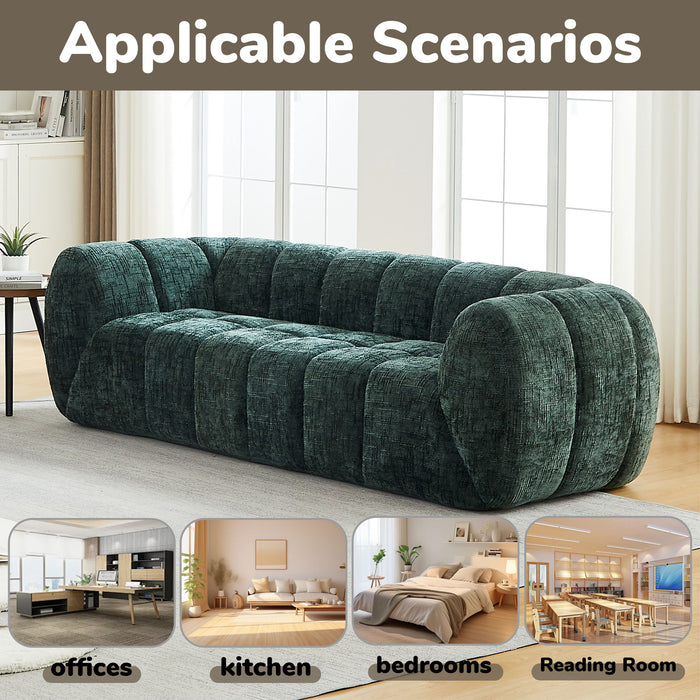 Modern Sofa With Piano Key Backrest