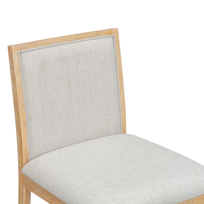 Dining Set With Rectangular Table, 4 Upholstered Chairs & 1 Padded Bench