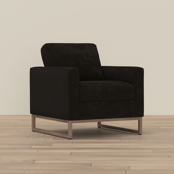 Accent Chair With Track Arm Design