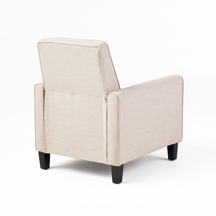 Upholstered Push Back Recliner Chair For Living Room