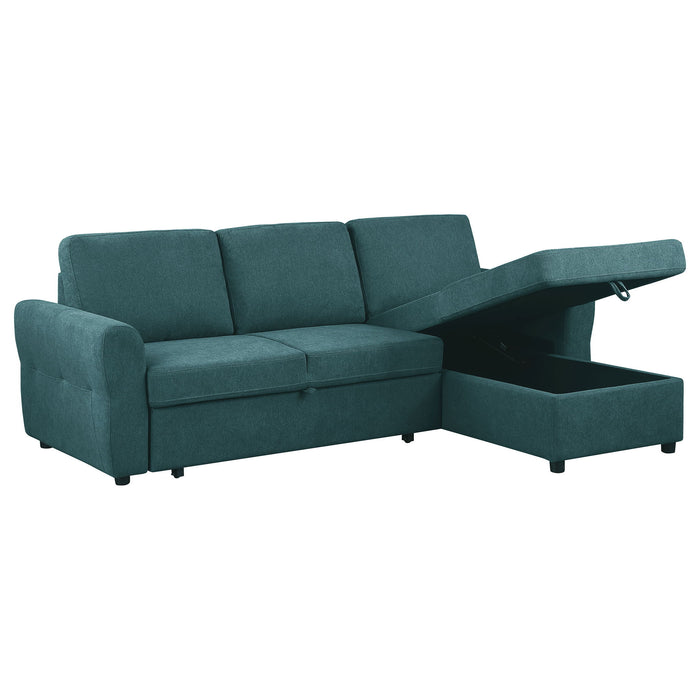 Kenna- Sleeper Sectional Sofa With Storage Ottoman