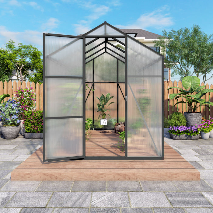 Gain Height Windproof Greenhouse With Raised Base