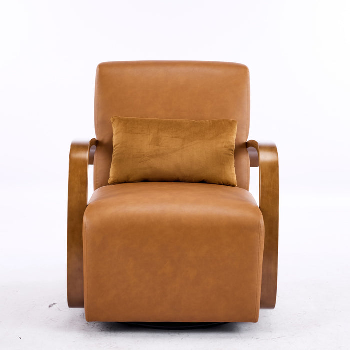 Swivel Accent Rotatable Ergonomic Single Chair For Living Room