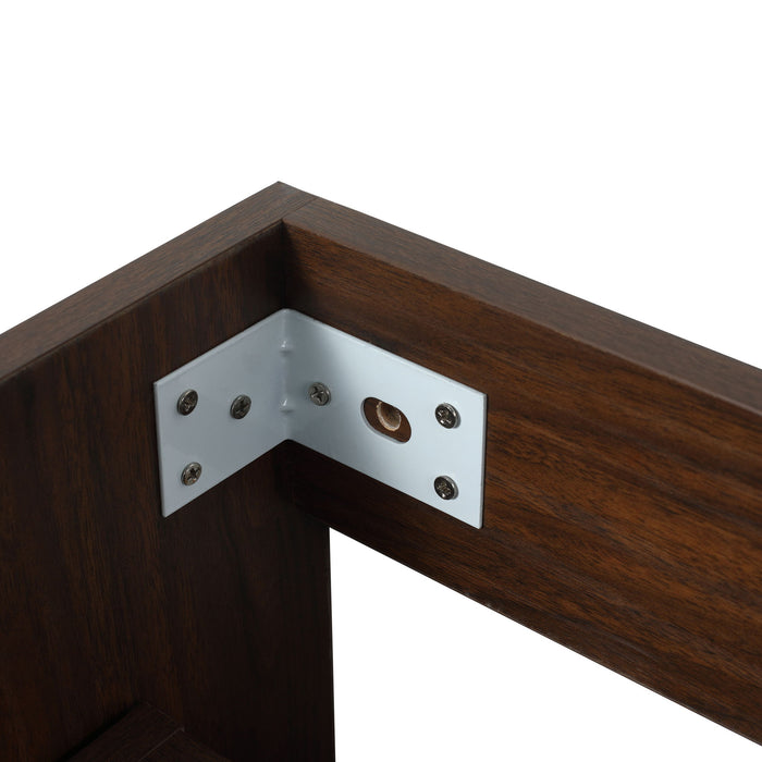 Modern Floating Bathroom Vanity With Dual Resin Sink, Soft Close Drawers