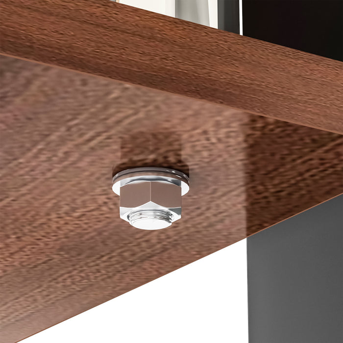 Modern Rectangular Coffee Table With Tempered Glass Top Layer, Table For Living Room - Transparent