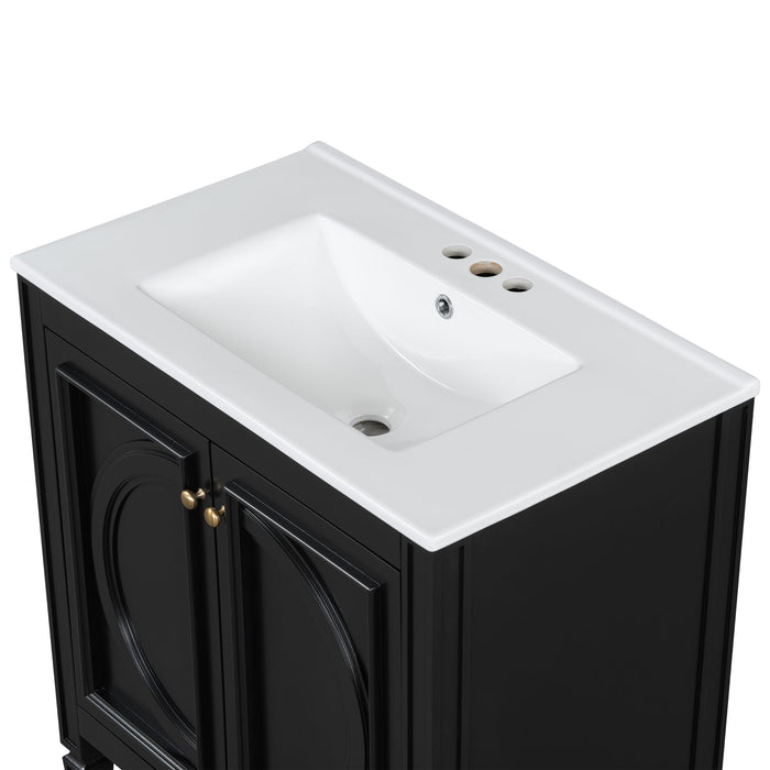 Bathroom Vanity With Sink With 2 Doors And Adjustable Shelf