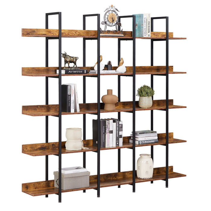 Vintage Industrial 5 Tier Bookcase