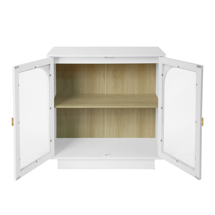 Storage Cabinet With Acrylic Door For Living Room