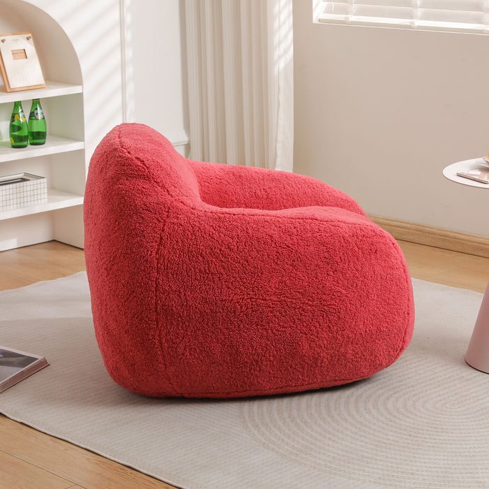 Giant Bean Bag Chair, Spacious Memory Foam With Armrests