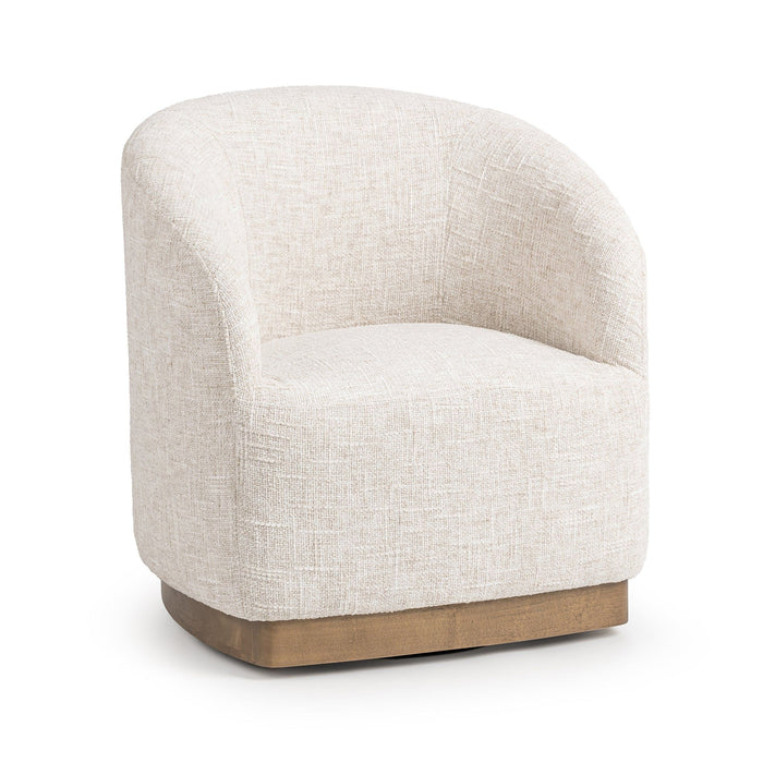 Diah - Swivel Accent Chair - Toasted Linen