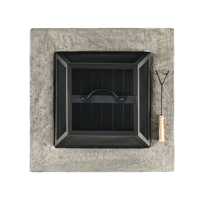 Outdoor Wood Bruning Magnesium Oxide Fire Pit With Lid