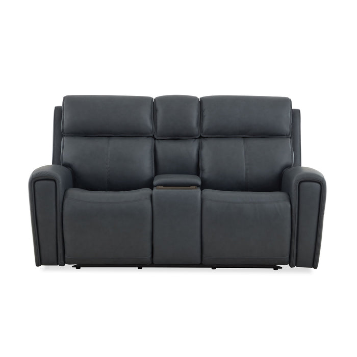 Warren - Power Reclining Loveseat With Console, Power Headrest & Lumbar