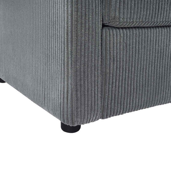 Sleeper Sofa With Foldable Mattress, USB Ports, Side Table & Storage Pocket